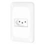 Imagem de Kit 20 Conjunto Tomada 2P+T Branco pop 10a 250v 4x2 pial legrand LGX030 com placa e suporte