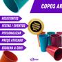 Imagem de KIT 20 Copos Coloridos Plástico Unidade 330ML - Long Neck - Ideal para Festas, Eventos e Personalização - Variedade de Cores Disponíveis para Personalização Criativa Cores: Preto, Branco, Vermelho, Rosa, Amarelo, Laranja, Azul, Verde, Lilás - ArtVida