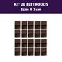Imagem de Kit 20 Eletrodo de Silicone Condutivo 5cm x 3cm