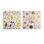 Imagem de Kit 20 Guardanapos de Papel Feliz Páscoa Dourado 33x33cm