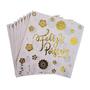 Imagem de Kit 20 Guardanapos de Papel Feliz Páscoa Dourado 33x33cm