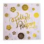 Imagem de Kit 20 Guardanapos de Papel Feliz Páscoa Dourado 33x33cm