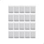 Imagem de Kit 20 Interruptor Duplo 4X2 Embutir Branco Aria Tramontina