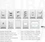 Imagem de Kit 20 Interruptor Simples 1 Tecla + 2 Tomadas 10A 2p+t Linha Dubai Bivolt 127v e 250v Com Espelho Branco