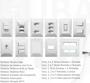 Imagem de Kit 20 Interruptor Simples 1 Tecla + Tomada 20A 2p+t Com Espelho Linha Dubai Branco 127v e 250v Bivolt