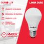 Imagem de Kit 20 Lâmpada Led Bulbo 12w Branco Quente (3000k) - Ourolux