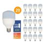 Imagem de Kit 20 Lâmpadas Led 40w Bulbo 6500k E27 Super Econômica Branco Frio Ultra Luz