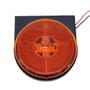 Imagem de Kit 20 Lanternas Lateral Carreta LED Âmbar Laranja 85mm com Suporte com Fio 12V 24V