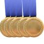 Imagem de Kit 20 Medalhas 6cm Esportivas Ouro Prata Bronze Meio Liso