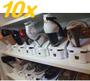 Imagem de Kit 20 Organizadores de Sapato com Regulagem de Altura Diversas Cores