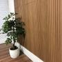 Imagem de Kit 20 Painel Madeira Ripado Amêndoa50x50 Auto Adesivo Parede 5m² Auto 