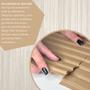 Imagem de Kit 20 Painel Madeira Ripado Amêndoa50x50 Auto Adesivo Parede 5m² Auto 
