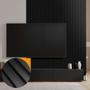 Imagem de Kit 20 Painel Ripado Prime Madeira PVC Preto Fosco 2,9mX16cm