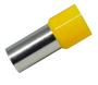 Imagem de Kit 20 Pçs Terminal Tubular Ilhós 25mm Longo Amarelo E25-25