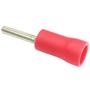 Imagem de Kit 20 Peças Terminais Pino Curto Agulha Isolado 0,5 a 1,5mm Conector Vermelho Eletrico Tubular