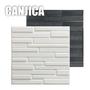 Imagem de Kit 20 placas 3d 50x50cm decorativa Pedra Canjica