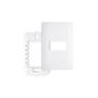 Imagem de Kit 20 Placas 4 X 2 Com Suporte Habitat Branco - Fame