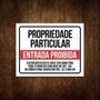 Imagem de Kit 20 Placas Propriedade Particular Entrada Proibida 36X46