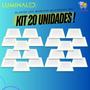 Imagem de Kit 20 Plafon 6w Luminária Bivolt Quadrado Casa Jardim residencial Controle de Temperatura