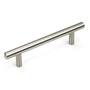 Imagem de Kit 20 Puxadores Móveis Haste Redonda Inox Escovado 160mm