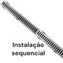 Imagem de Kit 20 Ralo Sequencial com Encaixe 90 graus Alumínio 6cm x 50cm