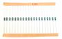 Imagem de Kit 20 Resistor de Precisão 1m5 1/4w 1%