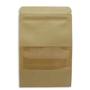 Imagem de Kit 20 Sacos Kraft C/ Zip Lock Visor Stand Up Pouch 15x22cm