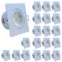 Imagem de Kit 20 Spot Led Embutir 3w Quadrado 6500k Branco Frio Avant