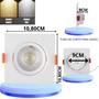Imagem de Kit 20 Spot Led Quadrado Embutir Direcionável 9W Frio 6500k Ou Branca Quente 3500k 110V/220V Bivolt