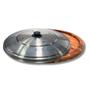 Imagem de Kit 20 Suportes Bandeja Para Cortar E Servir Pizza 30Cm Com Tampas