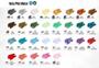 Imagem de Kit 20 Tinta Pva Metal para Artesanato 37ml True Colors