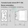 Imagem de Kit 20 Tomada 10A Fundo Móvel 2P+T 250V Borne Automático PIAL Plus+ 615041PT Legrand