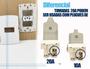 Imagem de kit 20 Tomadas e 5 interruptores Branco parafuso coberto linha Modular Margirius B3 20A