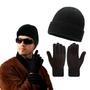 Imagem de Kit 20 Touca Gorro E 20 Luva Adulto Poliester Frio Inverno Unissex