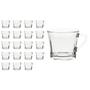 Imagem de Kit 20 Xícaras De Chá Vidro Praticasa Transparente 165ml