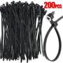 Imagem de Kit 200 Braçadeira Nylon Plástica 4,8X40Cm Com Furo Parafuso
