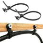 Imagem de Kit 200 Braçadeira Nylon Plástica 4,8X40Cm Com Furo Parafuso