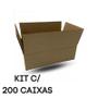 Imagem de Kit 200 Caixa de Papelão Embalagem 16x11x3 Mini Pac Correios