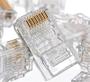 Imagem de Kit 200 Conectores de Rede RJ45 para Cabos de Rede UTP