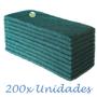 Imagem de Kit 200 Unidades Fibra de Limpeza Geral Verde British Para Azulejos Pisos Corrimãos Panelas Assadeiras Louças Piscinas