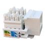 Imagem de Kit 20un Conector Rj45 Femea Keystone Cat6