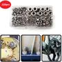 Imagem de Kit 220 porcas hexagonais sextavada aço inox m3 m4 m5 m6 m8