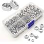 Imagem de Kit 220 porcas hexagonais sextavada aço inox m3 m4 m5 m6 m8