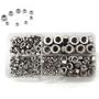 Imagem de Kit 220 porcas hexagonais sextavada aço inox m3 m4 m5 m6 m8
