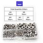 Imagem de Kit 220 porcas hexagonais sextavada aço inox m3 m4 m5 m6 m8