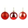 Imagem de Kit 24 Bolinhas para Árvore de Natal Enfeite Vermelho