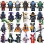 Imagem de Kit 24 bonecos ninjago ninjas lloyd kai sensei jay blocos de montar