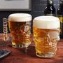 Imagem de Kit 24 Caneca Chopp De Vidro 510ml Caveira Skull Bar Restaurante Cerveja Design Sofisticado Versátil