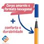 Imagem de Kit 24 Canetas Coloridas Fineliner Ponta Fina 0.4mm