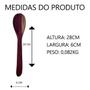 Imagem de Kit 24 Colher de pau reforçada 28cm P/ arroz madeira maciça